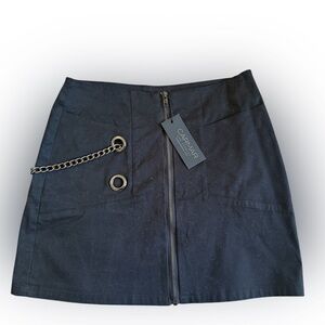 LF Carmar Black Chain Detail Skirt